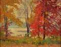 Charles Henry Richert American 18801974 October View Across Fort Meadow from Bound Stone Farm