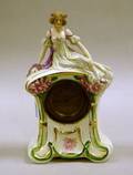 Figural Ceramic Mantel Clock