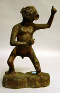 Bronze Figure of a Saucy Monkey