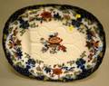 English Imari Palette Ironstone Well and Tree Platter
