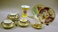 Thirteen Meissen Decorated Porcelain Tableware and Table Items