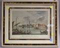 Framed Handcolored Venetian Canal Print Medoaci Medoacensisque Littoris Prospectus