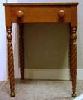 Classical Cherry OneDrawer Stand with Ropeturned Legs