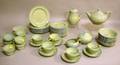 Sixtysix Piece Wedgwood Celadon Pattern Tea Service