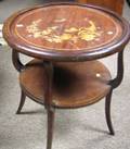 Regencystyle Inlaid Mahogany TwoTier Table