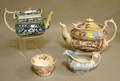 Four Pieces of Assorted Transfer Decorated Staffordshire Teaware