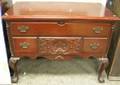 Chippendale Rococo Style Carved Mahogany Lowboyform Cedar Chest