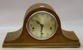 Enfield Clock Co Oak Veneer Tambour Chiming Mantel Clock