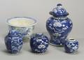 Five Pieces of Blue and White Porcelain