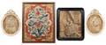 Group of 4 Framed Needlepoints Figural  Floral