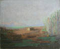 Oil on canvas impressionist landscape