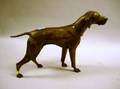 Jennings Bros Patinated Cast Metal Pointer Dog Figure