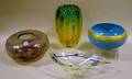 Four Pieces of Assorted Modern Art Glass