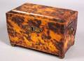 Faux Tortoiseshell Double Tea Caddy