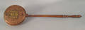 Pierced copper and brass bedwarmer 19th c