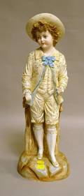 French Bisque Figure of a Boy in Fancy Dress