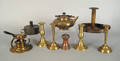 Nine pieces of miscellaneous metalware