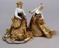 Two FullFigured Porcelain Half Dolls