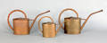 Three brass watering cans early 20th c