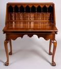 Chippendale Walnut Carved Desk on Frame