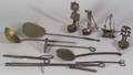 Ten Assorted Early Metal Hearth and Lighting Items