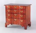 Massachusetts Chippendale carved mahogany block front chest of drawers ca 176080