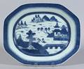 Chamfered Rectangular Canton Porcelain Platter