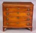 Federal Mahogany and Mahogany Veneer Swellfront Bureau