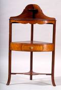 Federal Mahogany and Birdseye Maple Veneer Chamberstand