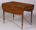 Federal Carved Mahogany and Mahogany Veneer Pembroke Table