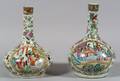 Two Chinese Export Porcelain Water Bottles