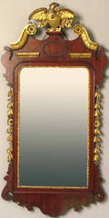 Federal style mahogany and giltwood mirror