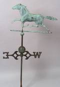 Molded Copper Running Horse Weather Vane