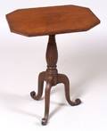 Federal Mahogany and Cherry Carved Tilttop Stand