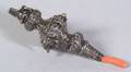 Silver and Coral Baby Rattle