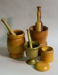 Three Mortar and Pestles