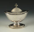 Philadelphia silver covered sugar ca 1790