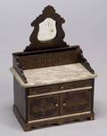 Waltershausen Biedermeier Doll Size MarbleTop Sideboard