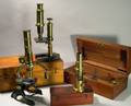 Three Student Microscopes