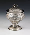 Philadelphia silver covered sugar ca 1775