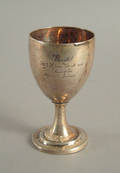 American silver goblet late 18thearly 19th c