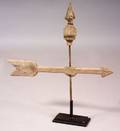 Wooden Arrow and Spire Weather Vane