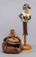 Goebel Napkin Holder and Bisque Dutch Girl Half Doll