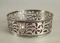 Silver wine coaster early 19th c
