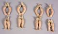 Four Sets of Small Martha Chase Painted Doll Limbs