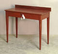 Red painted shaker table