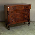 Sheraton mahogany chest of drawers