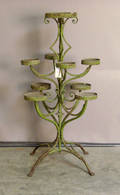 Painted iron plant stand