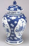Blue and White Baluster Jar