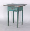 New England painted pine one drawer stand early 19th c